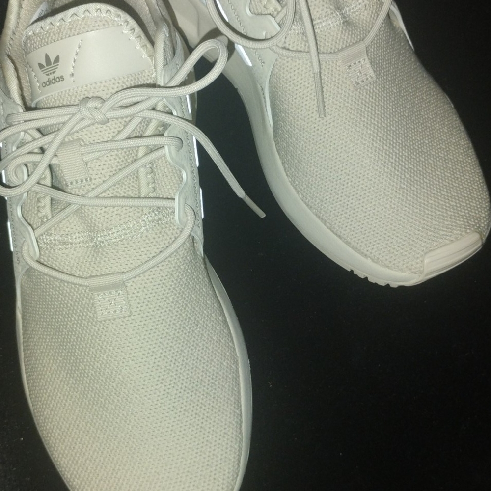Adidas Cream Athletic Shoes